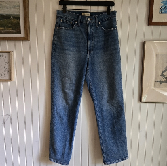 Madewell Denim - Madewell Women's The Perfect Vintage Straight Blue Jeans